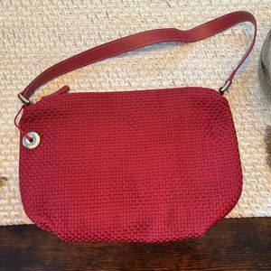 The Sak- Red Quilted Shoulder Bag